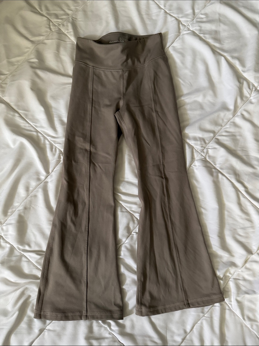 abercrombie kids Taupe Flare Pants